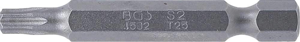 Behajtófej | Hossz 50 mm | Külső hatszögletű 6,3 mm (1/4") | T-profil (Torx) T25