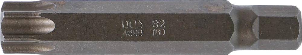 Behajtófej | Hossz 75 mm | külső hatszögletű 10 mm (3/8") | T-profil (Torx) T60