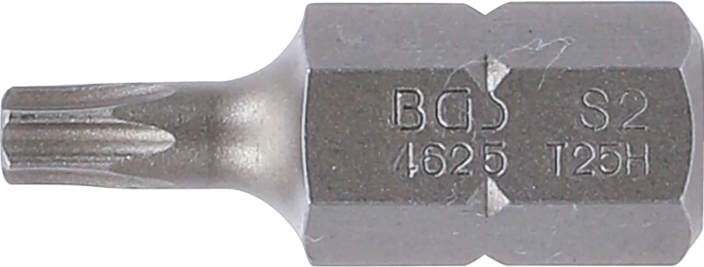 Behajtófej | Hossz 30 mm | Külső hatszögletű 10 mm (3/8") | T-profil (Torx) T25 furattal