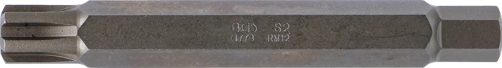 Behajtófej | Hossz 100 mm | Külső hatszögletű 10 mm (3/8") | Ékprofil (RIBE) M12