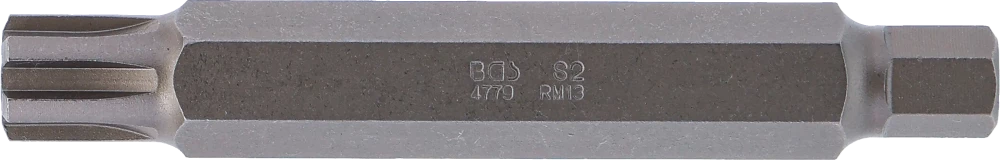 Behajtófej | Hossz 100 mm | Külső hatszögletű 10 mm (3/8") | Ékprofil (RIBE) M13