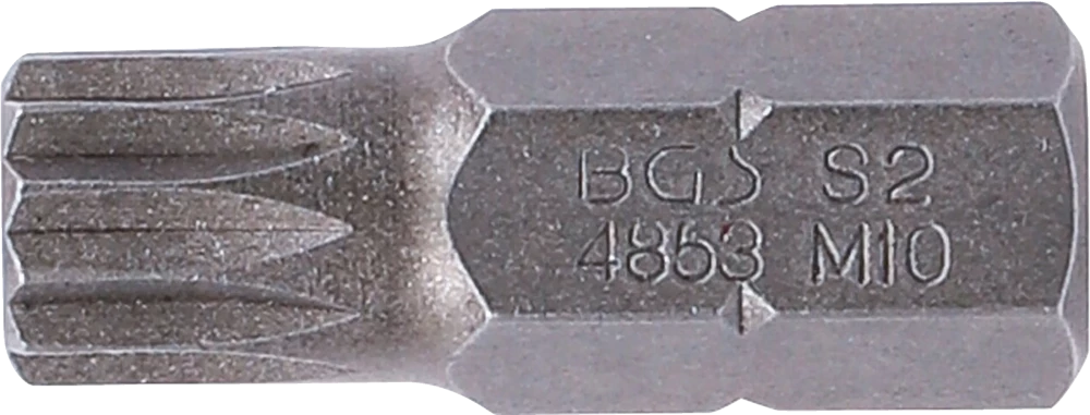 Behajtófej | Hossz 30 mm | Külső hatszögletű 10 mm (3/8") | (XZN) M10