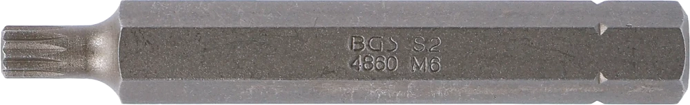 Behajtófej | Hossz 75 mm | Külső hatszögletű 10 mm (3/8") | (XZN) M6