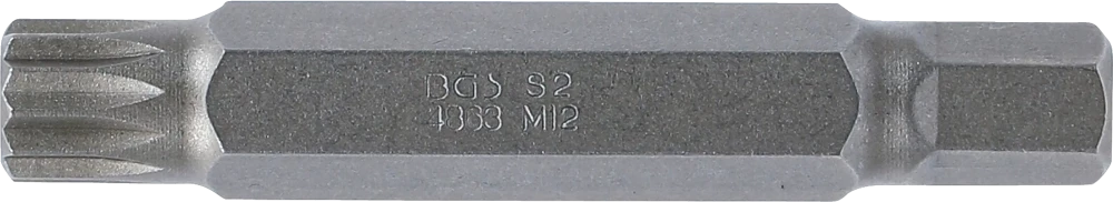 Behajtófej | Hossz 75 mm | Külső hatszögletű 10 mm (3/8") | (XZN) M12