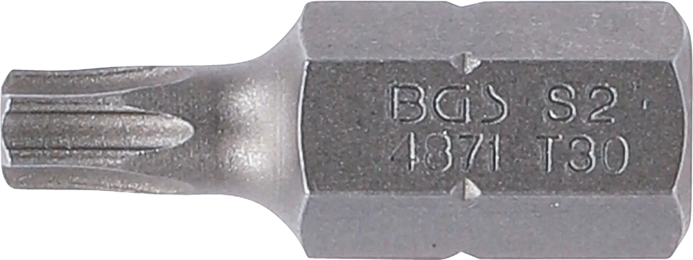 Behajtófej | Hossz 30 mm | Külső hatszögletű 10 mm (3/8") | T-profil (Torx) T30