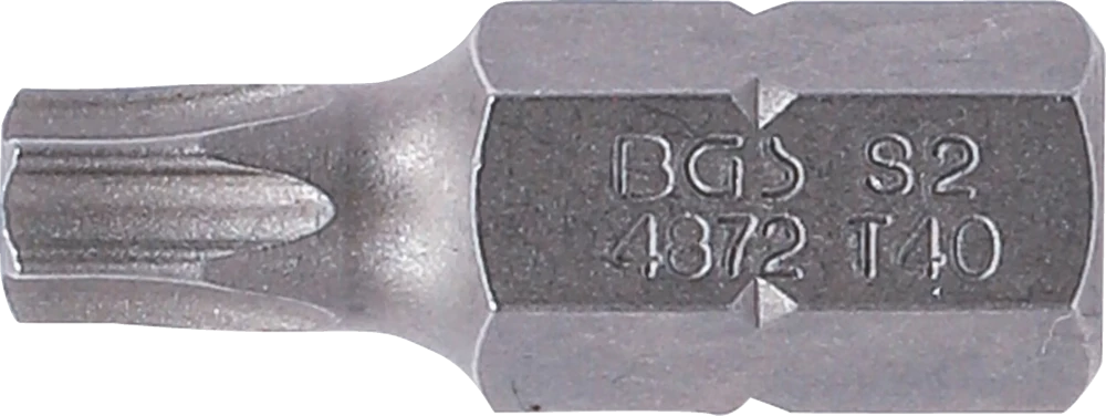 Behajtófej | Hossz 30 mm | Külső hatszögletű 10 mm (3/8") | T-profil (Torx) T40