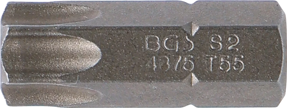 Behajtófej | Hossz 30 mm | Külső hatszögletű 10 mm (3/8") | T-profil (Torx) T55