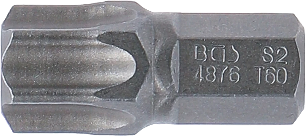 Behajtófej | Hossz 30 mm | Külső hatszögletű 10 mm (3/8") | T-profil (Torx) T60