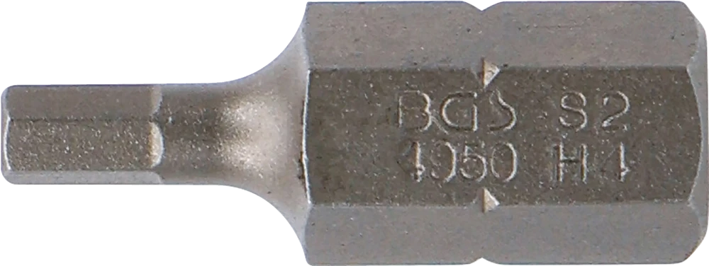 Behajtófej | Hossz 30 mm | Külső hatszögletű 10 mm (3/8") | Belső hatszögletű 4 mm