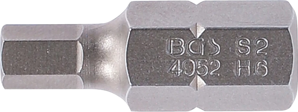 Behajtófej | Hossz 30 mm | Külső hatszögletű 10 mm (3/8") | Belső hatszögletű 6 mm