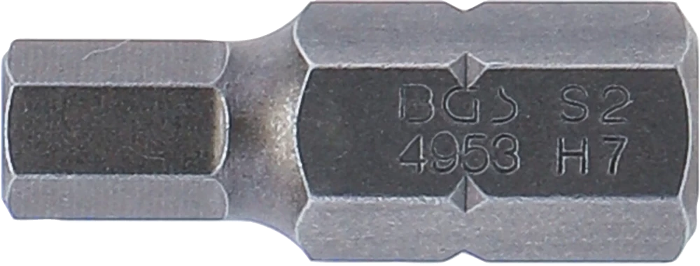Behajtófej | Hossz 30 mm | Külső hatszögletű 10 mm (3/8") | Belső hatszögletű 7 mm