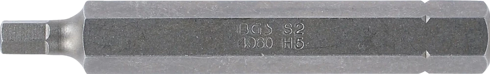 Behajtófej | Hossz 75 mm | Külső hatszögletű 10 mm (3/8") | Belső hatszögletű 5 mm
