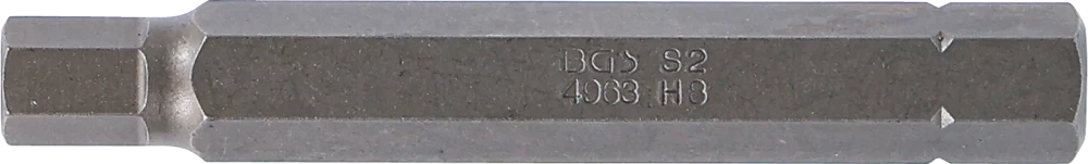 Behajtófej | Hossz 75 mm | Külső hatszögletű 10 mm (3/8") | Belső hatszögletű 7 mm