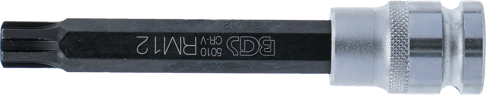 Behajtófej | Hossz 120 mm | 12,5 mm (1/2") | Ékprofil (RIBE) M12