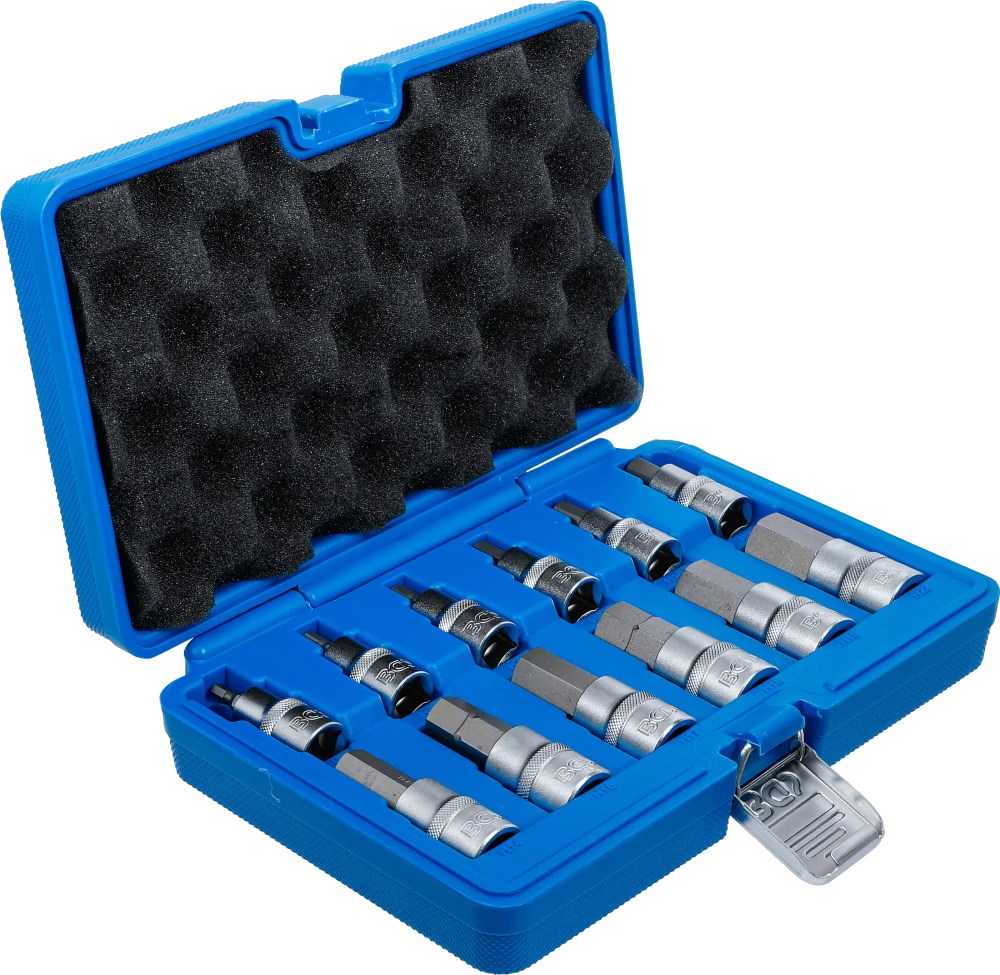 Behajtófej-készlet | 12,5 mm (1/2") | Belső hatszögletű 5 - 22 mm | 12 darabos