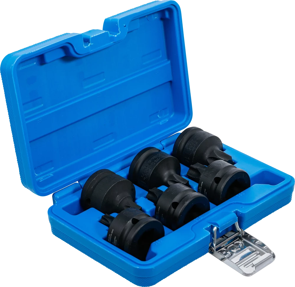 Levegős dugókulcskészlet | 20 mm (3/4") | T-profil (Torx) T55 - T100 | 6 darabos