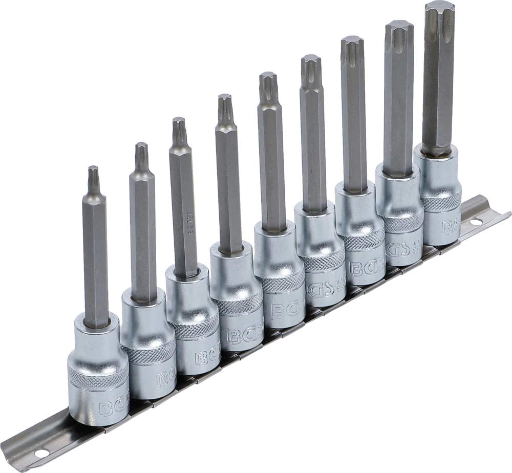 Behajtófej-készlet | 12,5 mm (1/2") | T-profil (Torx) | 9 darabos