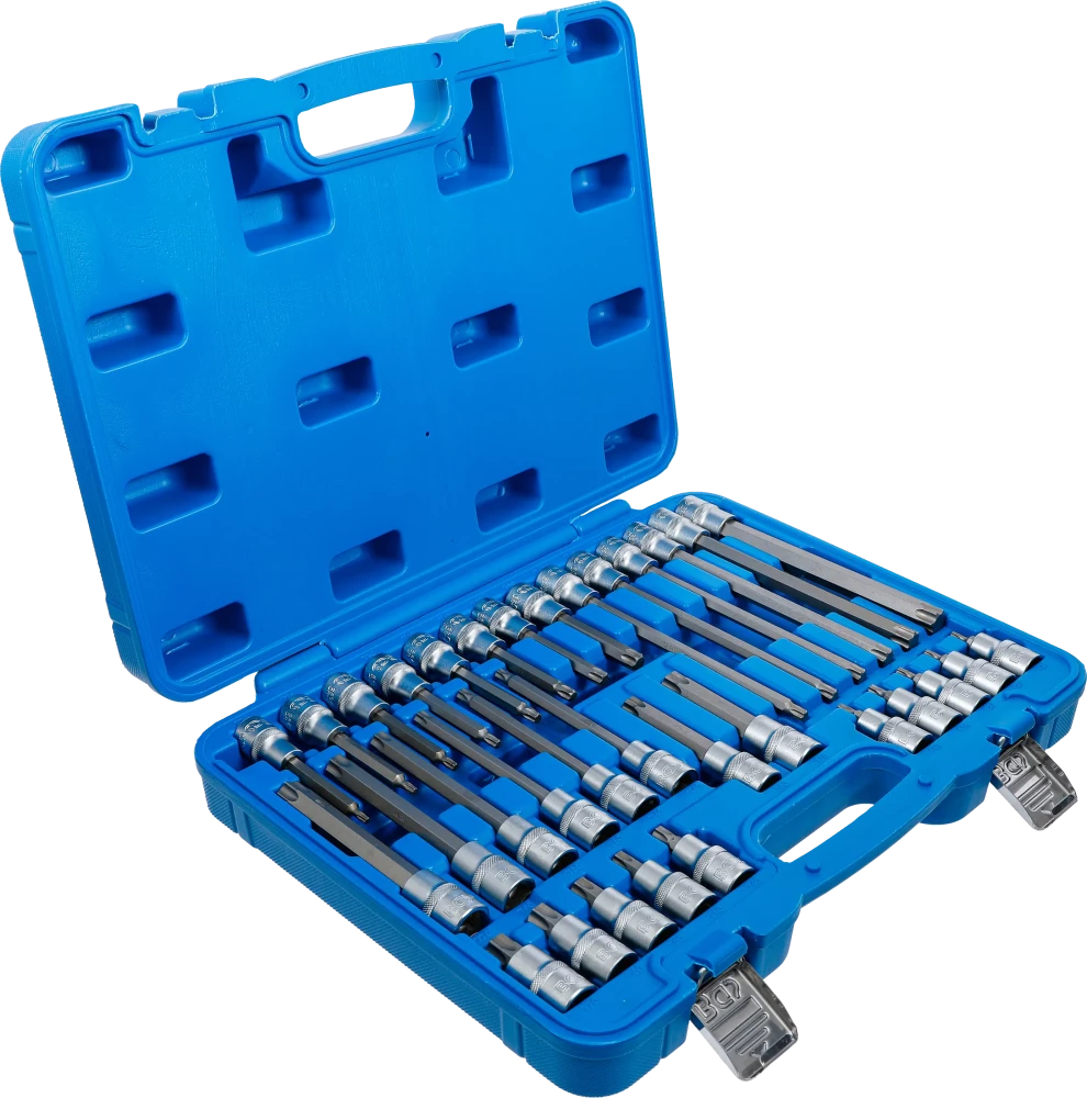 Behajtófej-készlet | 12,5 mm (1/2") | T-profil (Torx) | 32 darabos