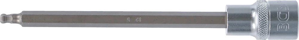 Behajtófej | Hossz 160 mm | 12,5 mm (1/2") | Belső hatszögletű gömbfejes 5 mm