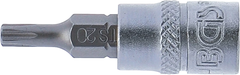 Behajtófej | 6,3 mm (1/4") | TS-profil (Torx Plus) TS20 furattal