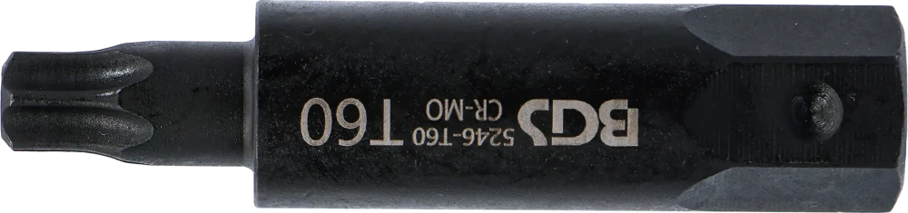 Behajtófej | Hossz 100 mm | Külső hatszögletű 22 mm | T-profil (Torx) T60
