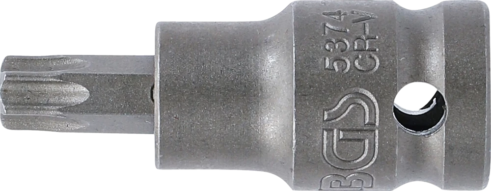 Levegős dugókulcs | Hossz 55 mm | 12,5 mm (1/2") | T-profil (Torx) T50