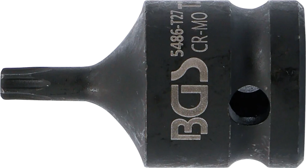 Levegős dugókulcs | Hossz 42 mm | 12,5 mm (1/2") | T-profil (Torx) T27