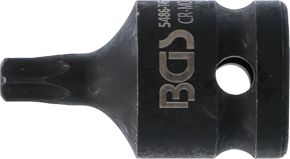 Levegős dugókulcs | Hossz 42 mm | 12,5 mm (1/2") | T-profil (Torx) T45