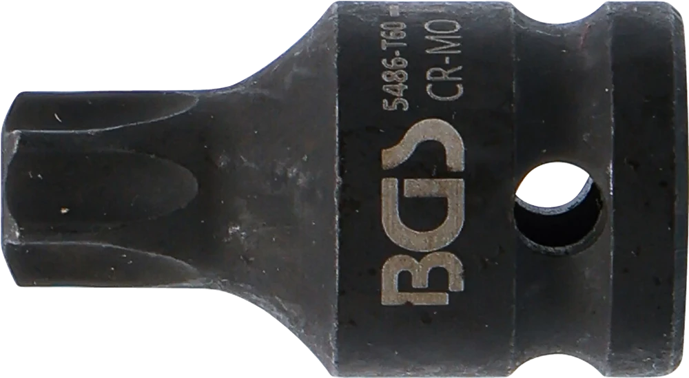 Levegős dugókulcs | Hossz 42 mm | 12,5 mm (1/2") | T-profil (Torx) T60