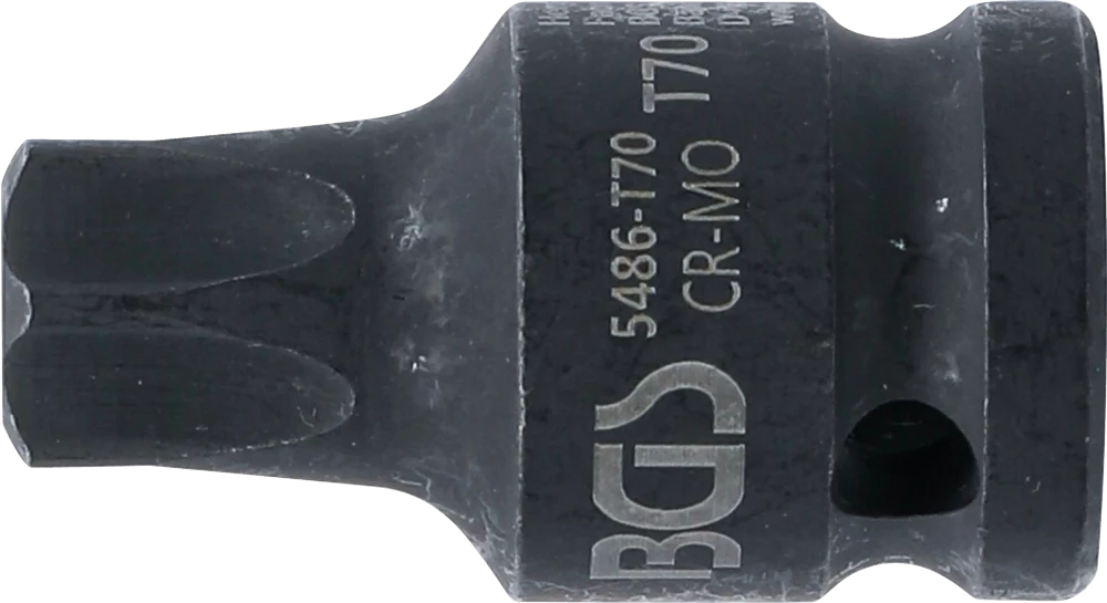 Levegős dugókulcs | Hossz 42 mm | 12,5 mm (1/2") | T-profil (Torx) T70