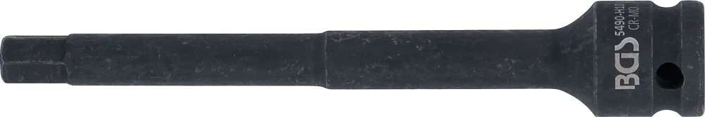 Levegős dugókulcs | Hossz 150 mm | 12,5 mm (1/2") | Belső hatszögletű 10 mm