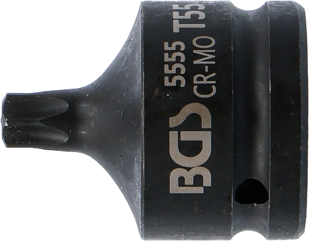 Levegős dugókulcs | Hossz 60 mm | 20 mm (3/4") | T-profil (Torx) T55