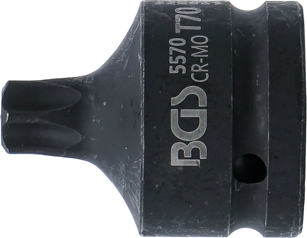 Levegős dugókulcs | Hossz 60 mm | 20 mm (3/4") | T-profil (Torx) T70