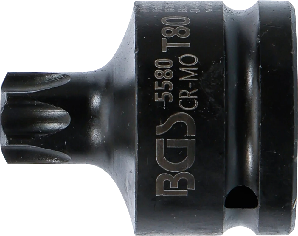 Levegős dugókulcs | Hossz 60 mm | 20 mm (3/4") | T-profil (Torx) T80