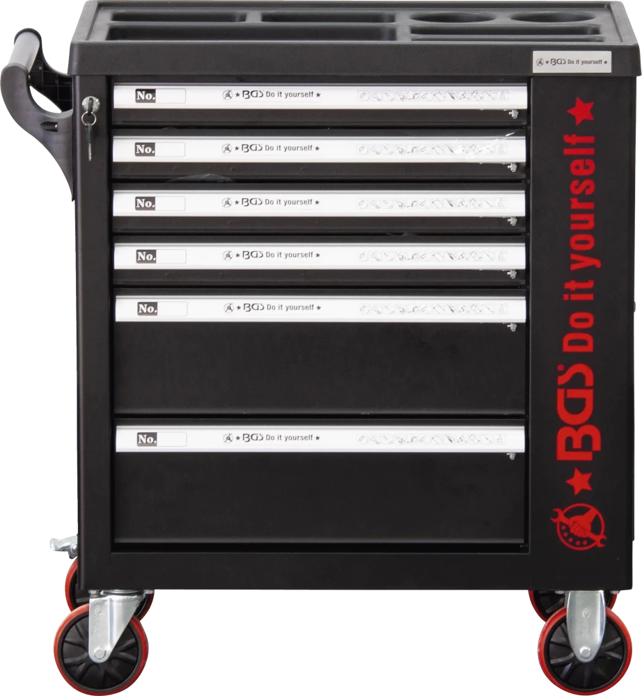 Radionička kolica | sa 6 odeljka | 1 bočna vrata | prazni