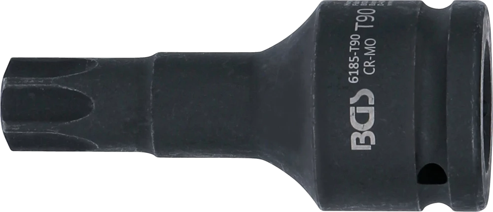 Levegős dugókulcs | Hossz 100 mm | 20 mm (3/4") | T-profil (Torx) T90