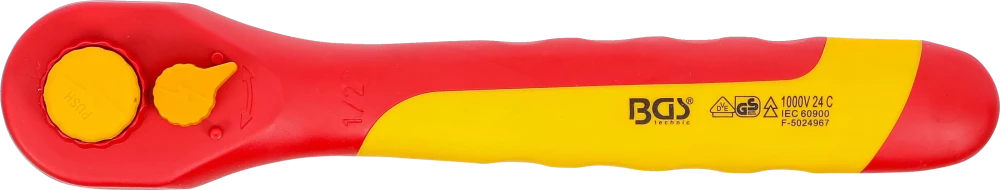 VDE racsnis kulcs | 12,5 mm (1/2") | 1000 V