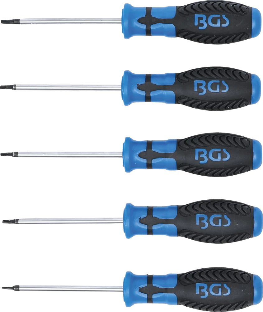 Csavarhúzó készlet | T-profil (Torx) furattal | T6 - T10 | 5 darabos