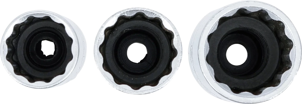 Gyújtógyertya-kulcs készlet, tizenkétszögletű | 10 mm (3/8") | 14 - 16 - 18 mm | 3 darabos