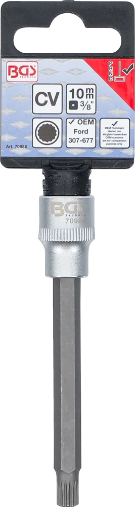 Speciális bitbetét | 10 mm (3/8") | Belső fogazású (XZN) | Ford Power Shift DPS6 / 6DCT250 típushoz