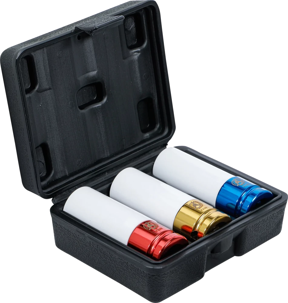 Légkulcsfej készlet | 12,5 mm (1/2") | 17 - 19 - 21 mm | 3 darabos