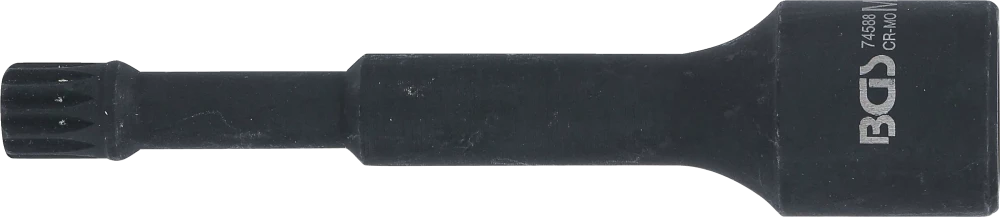 Speciális, levegős dugókulcs | 115 mm hosszú | 12,5 mm (1/2") | belső bordázattal (XZN) M12 | VAG