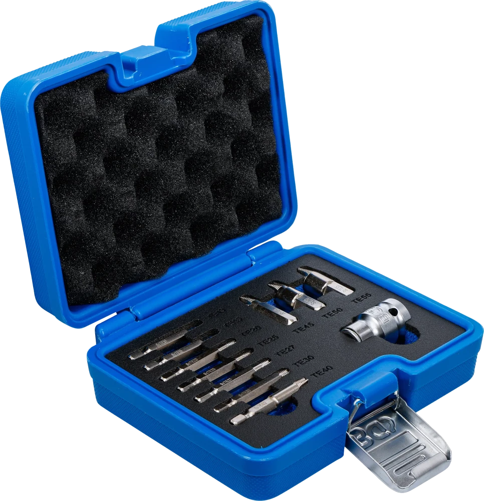 Csavarkiszedő készlet | hibás T-profilhoz (Torx) T10 - T55 | 11 darabos