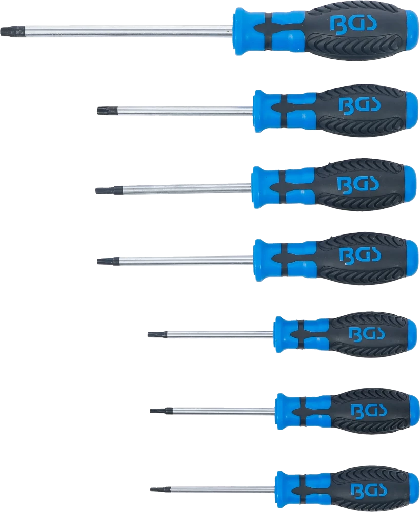 Csavarhúzó készlet | T-profil (Torx) | T10 - T40 | 7 darabos