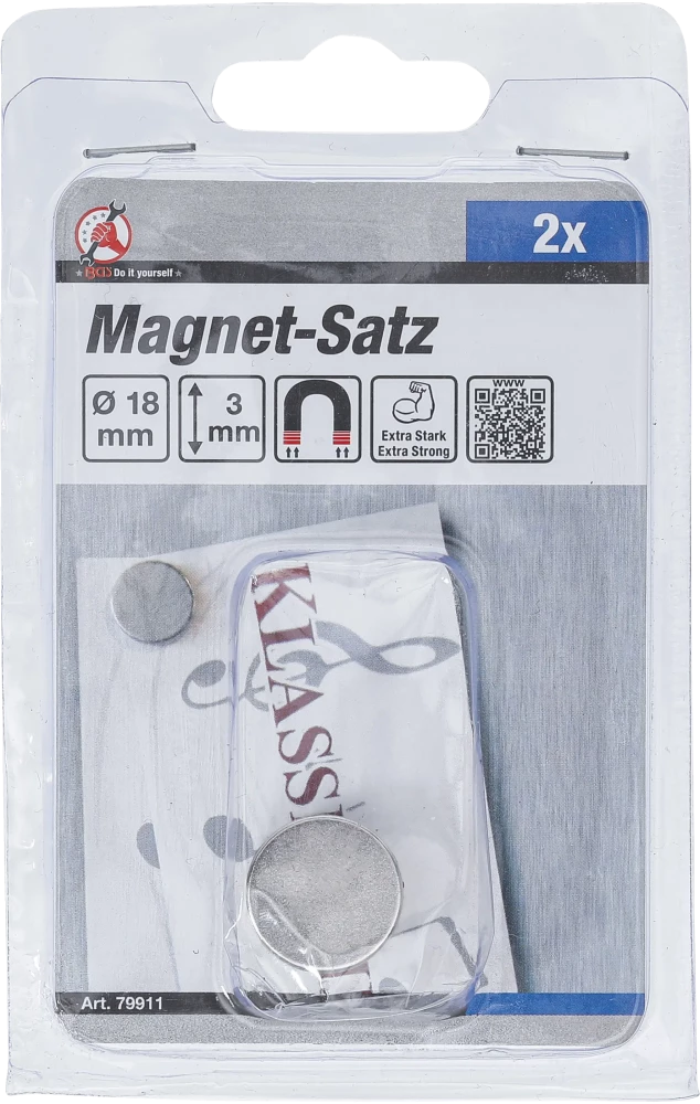 Mágneskészlet | extra erős | Ø 18 mm | 2 darabos