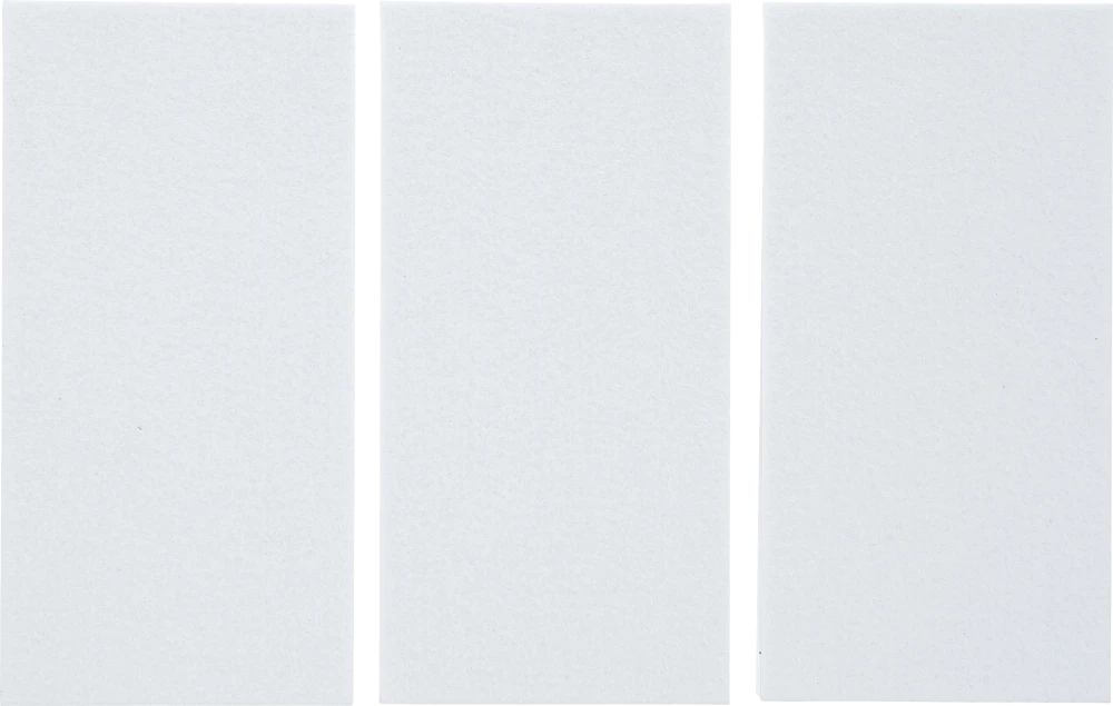 Filc alátét | lapok | fehér | 100 x 200 mm | 3 darabos