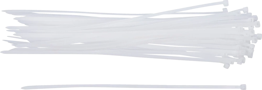 Kábelkötegelő-készlet | fehér | 4,8 x 300 mm | 50 darabos