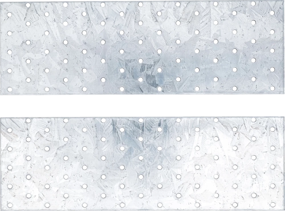 acél perforált lemez készlet | 300 x 100 x 2 mm | 2 darabos