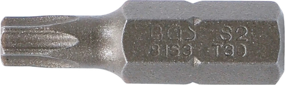 Behajtófej | Hossz 30 mm | Külső hatszögletű 8 mm (5/16") | T-profil (Torx) T30
