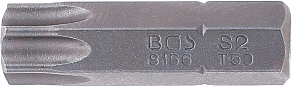 Behajtófej | Hossz 30 mm | Külső hatszögletű 8 mm (5/16") | T-profil (Torx) T50